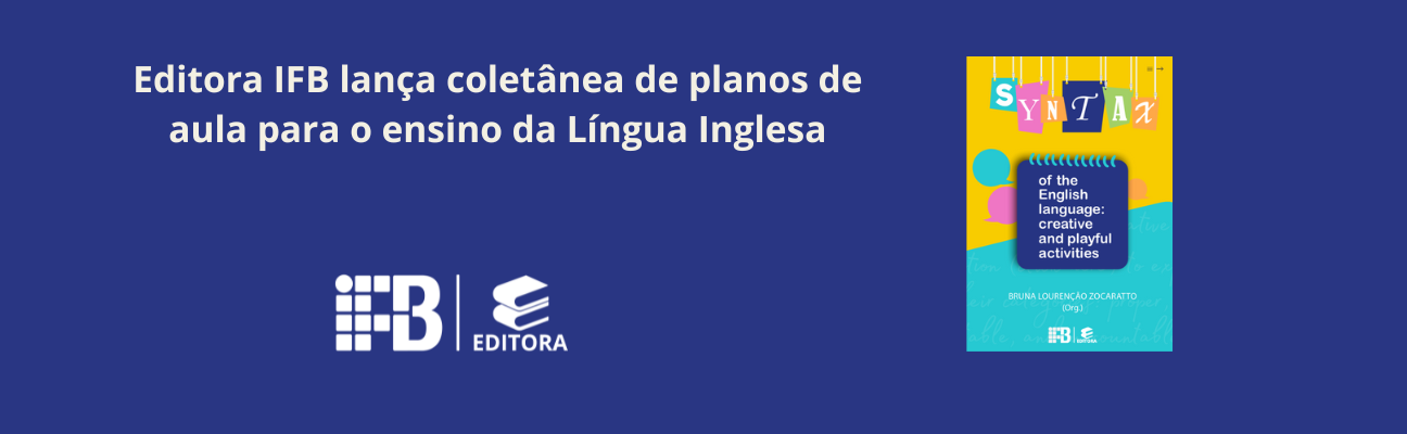 Editora IFB lança coletânea de planos de aula para o ensino da Língua Inglesa