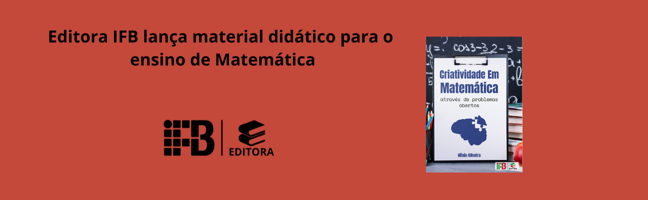 Editora IFB lança material didático para o  ensino de Matemática